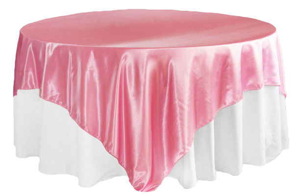 90 Square Satin Table Overlay