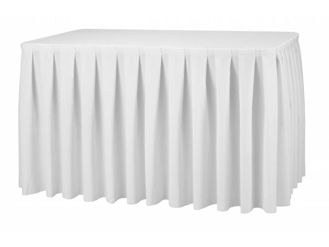 Customized Table Skirt with Box Pleats