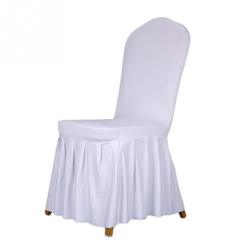Red Pleated skirt patterns Elastic Chair covers Factory Buy Pleated