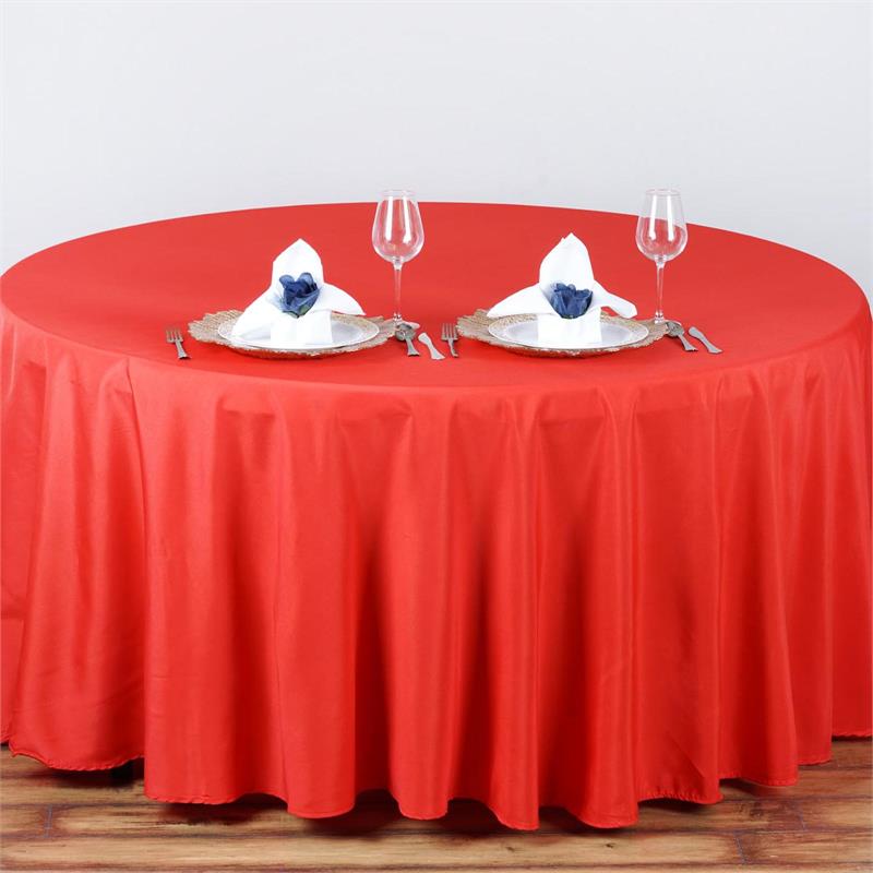 100% 120'' round polyester table cloth