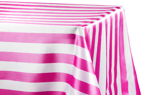 Stripe Customize Satin Rectangular Tablecloth