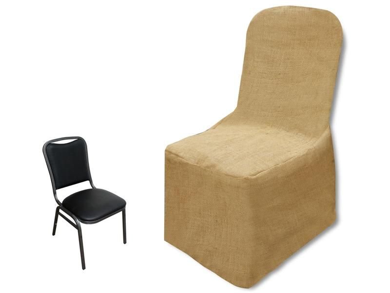 Natural Jute Burlap Banquet Chair Cover Buy Burlap Banquet Chair