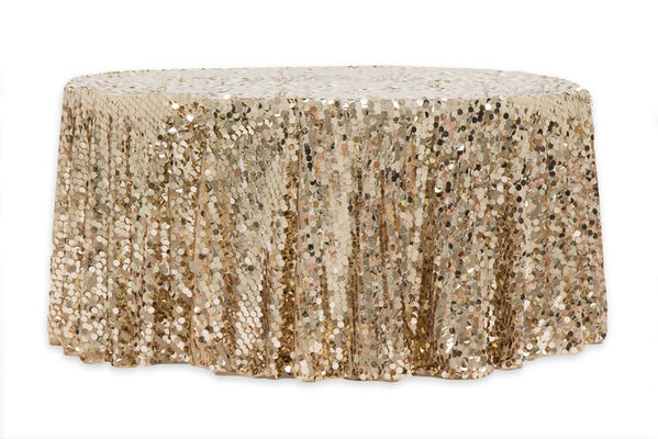90 Customize Round Large Payette Sequin Tablecloth supplier