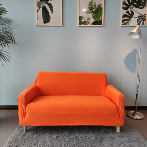 orange waterproof stretch sofa cover spandex washable couch covers for dining room 
