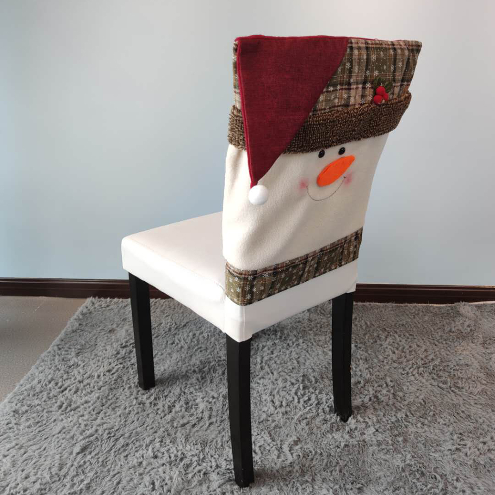 wholesale christmas printed dining chair cover chair seat protector for dining room kitchen home