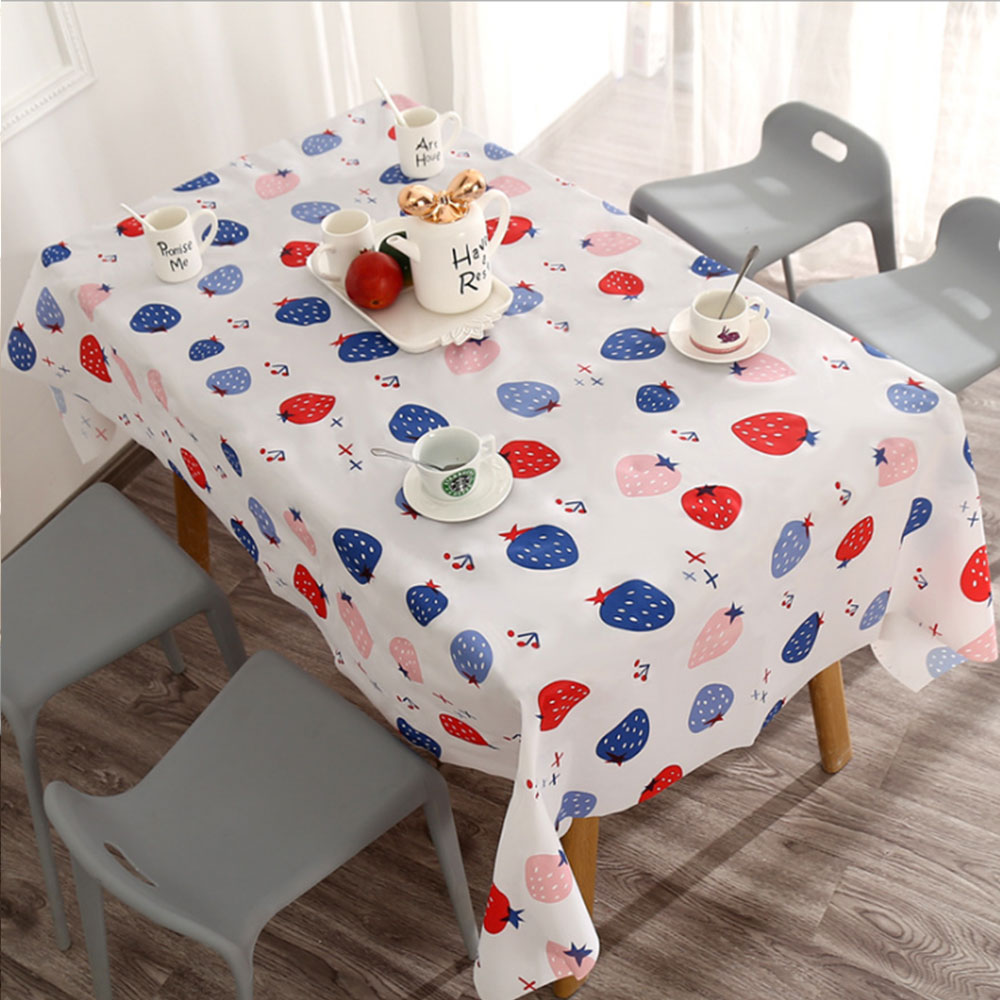 tablecloth waterproof oil-proof washable cloth art TV cabinet tea table PVC plastic ironing proof student table mat