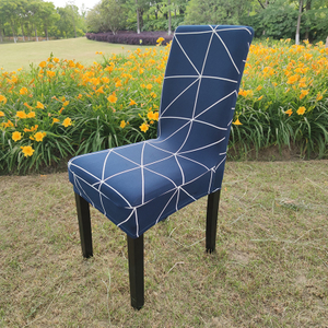 wholesale diamond lattice spandex dining chair cover for dining room office