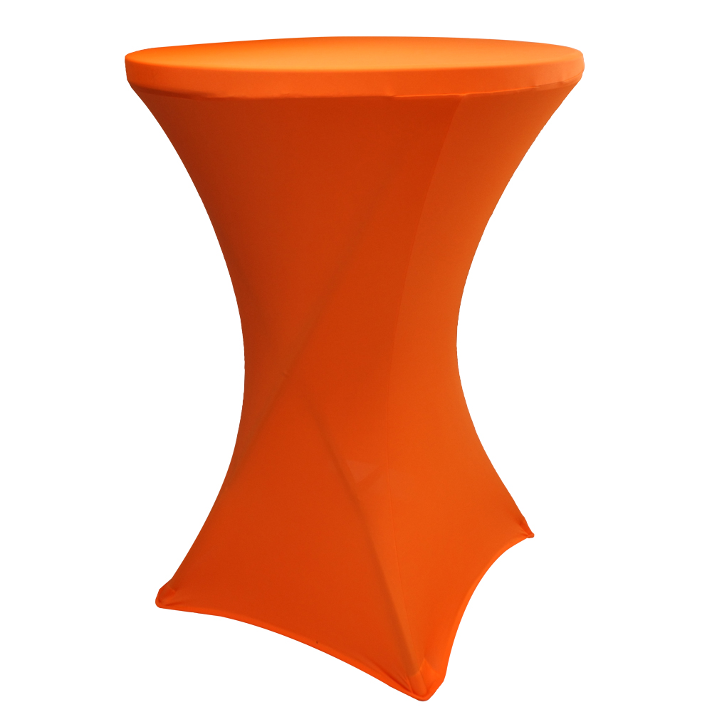 Wholesale orange cocktail spandex table cover china round best table cloth outdoor Buy spandex
