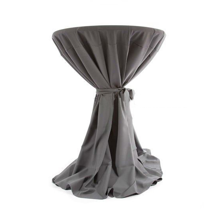 Wholesale spandex cocktail table cover with elastic feet round tablecloths Buy spandex table