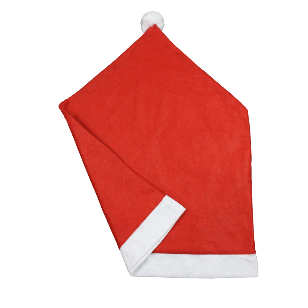 Red Polyester Chair Back Decoration Dining Chair Cover Christmas Chair Covers