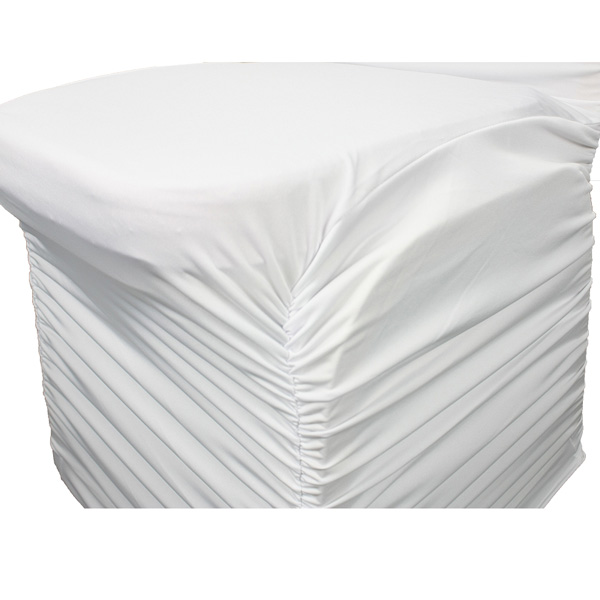 luxury white stretch spandex ruched banquet wedding slipcovers chair covers
