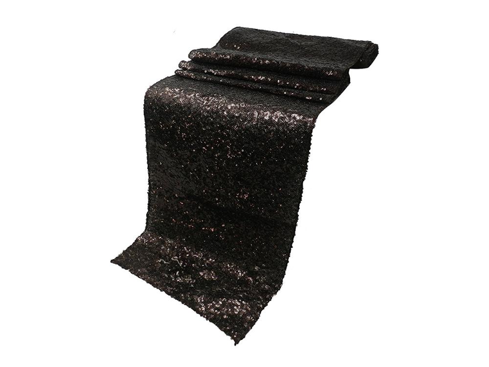 Hot Sale Fancy High Quality Rose Gold Sequin Table Runner for Wedding