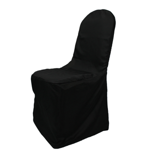 Wholesale wedding textile black fancy folding chair covers events party