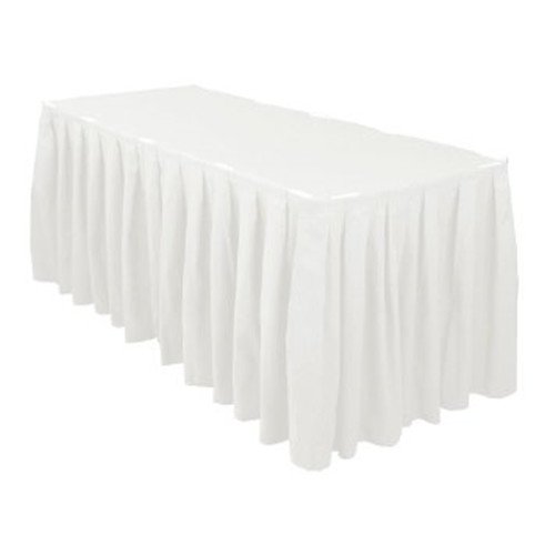 Polyester Shirred Table Skirting - Buy Table Skirt, Polyester Table 